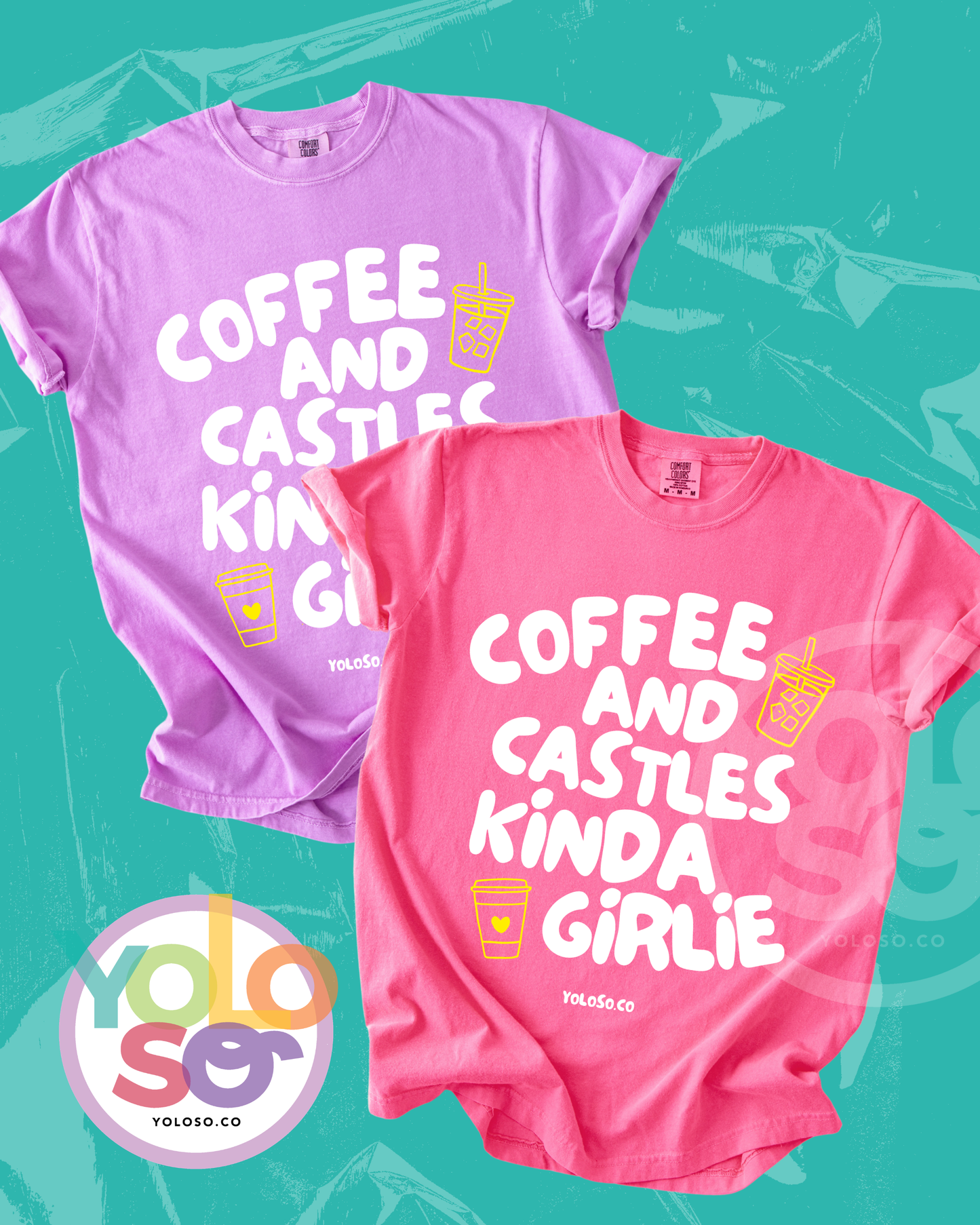 Coffee and Castles Girlie tee