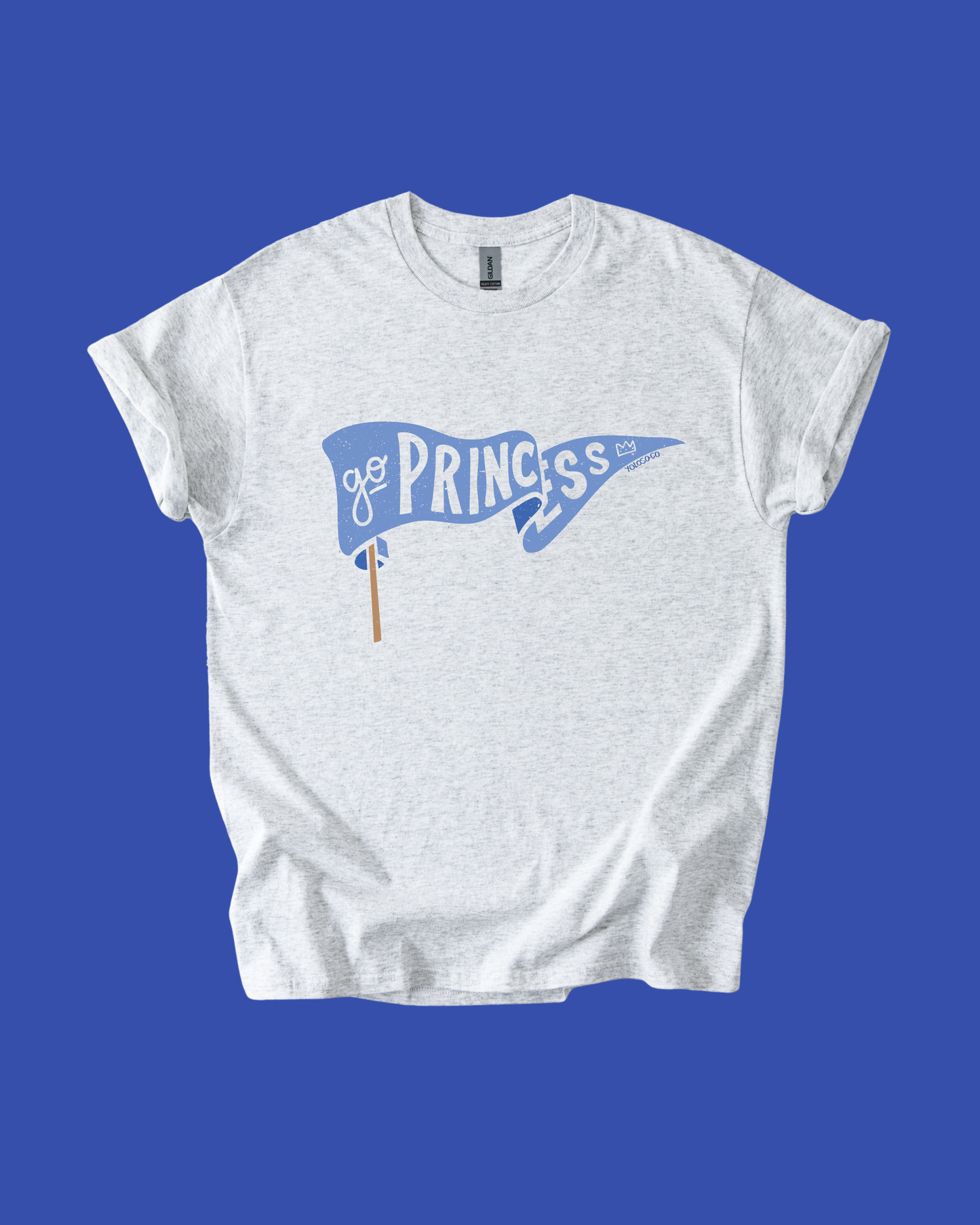 Princess Pennant Tee (Pink and Blue)