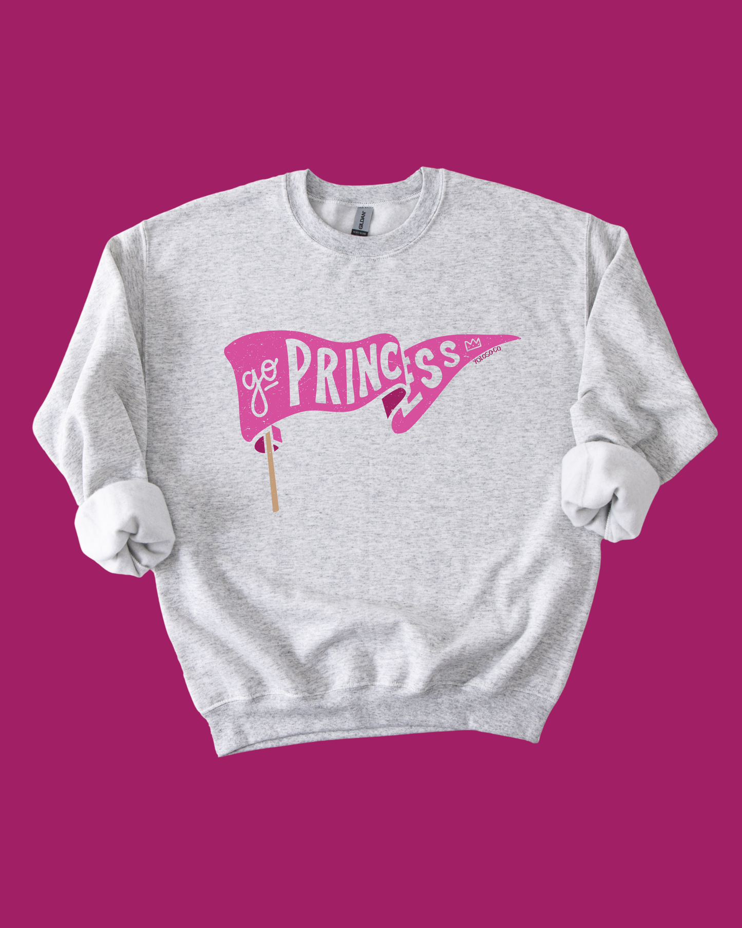 Princess Pennant Crew (Blue & Pink)