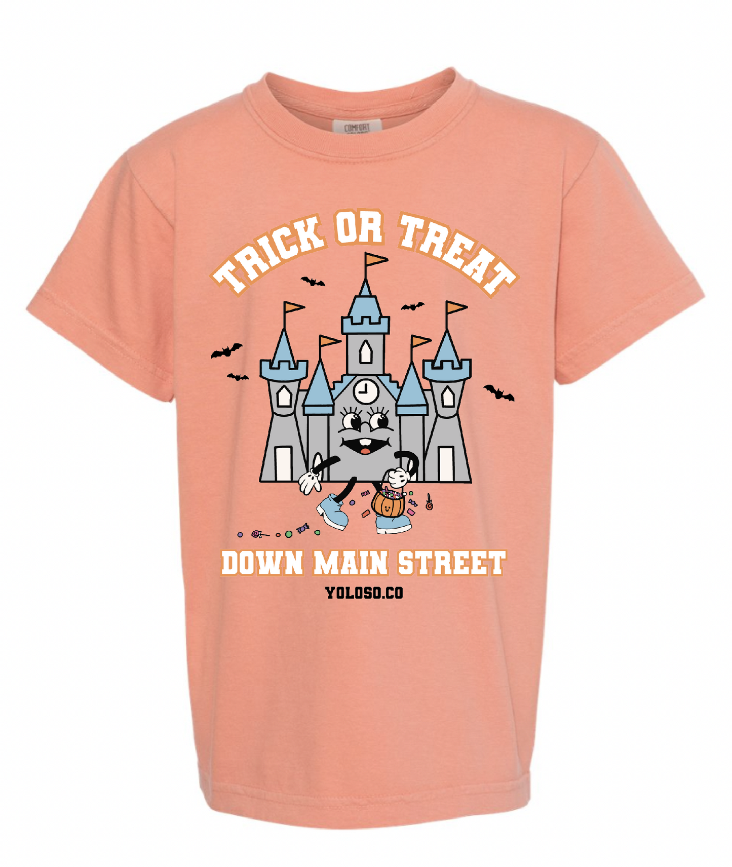 Trick or Treat down Main Street Youth tee
