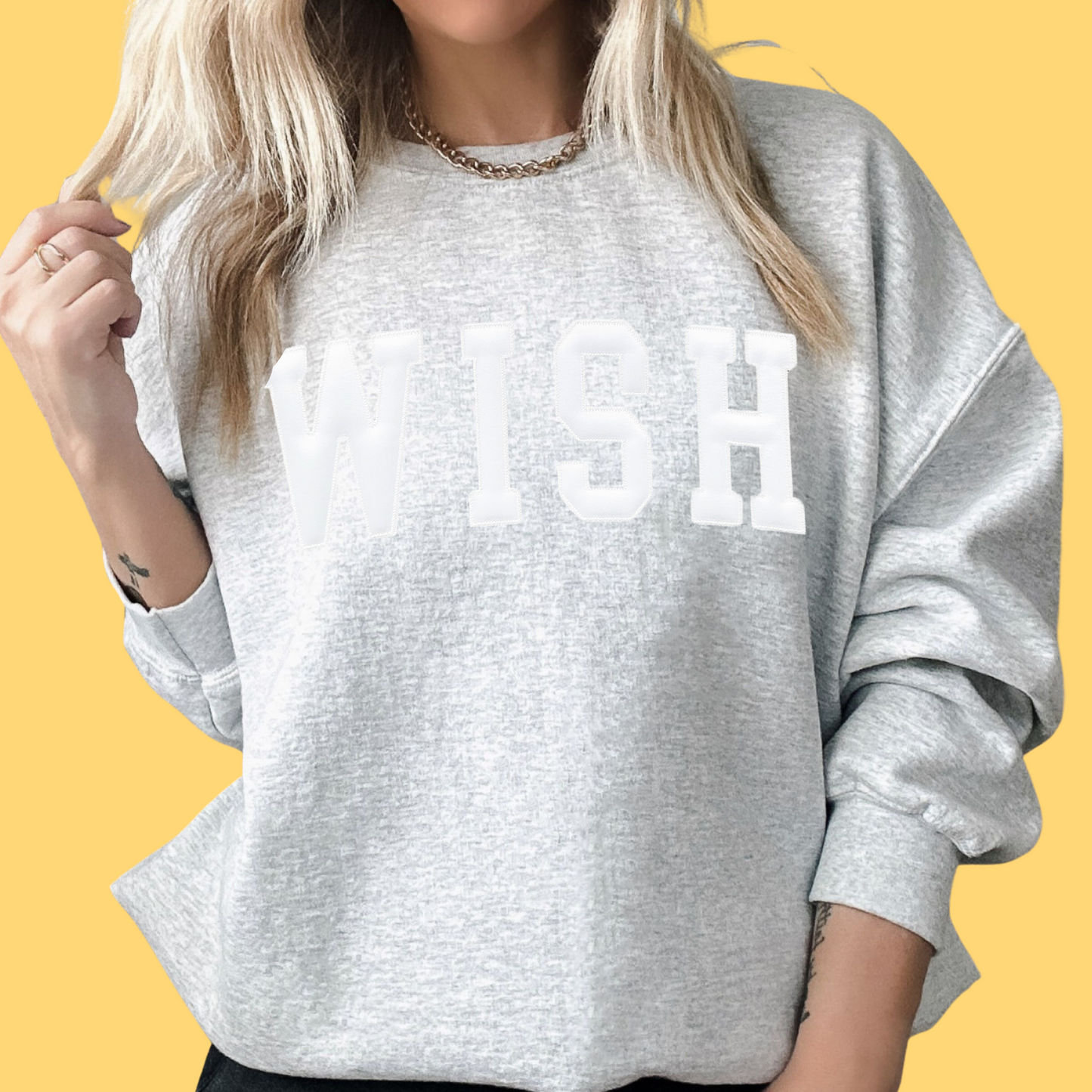 Wish Applique Crew