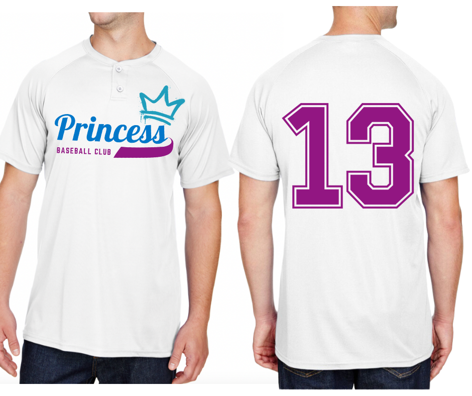 Princess Baseball Jerseys (All Designs)