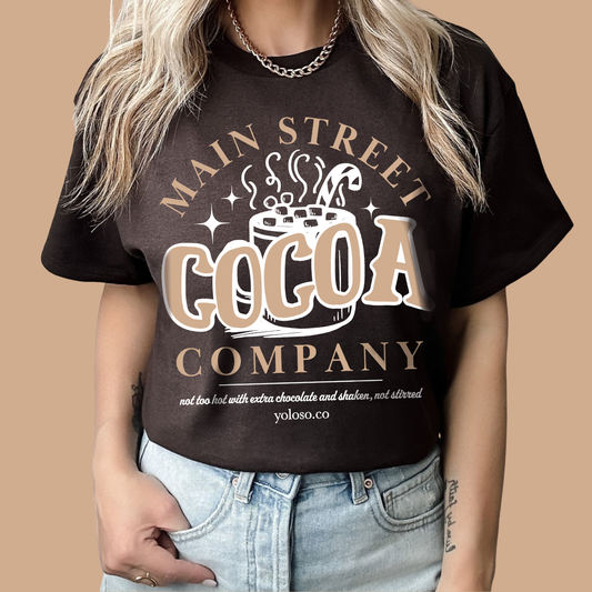 Main Street Cocoa Company tee (adult and youth)