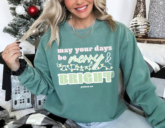 Merry and Bright Crewneck Sweatshirt