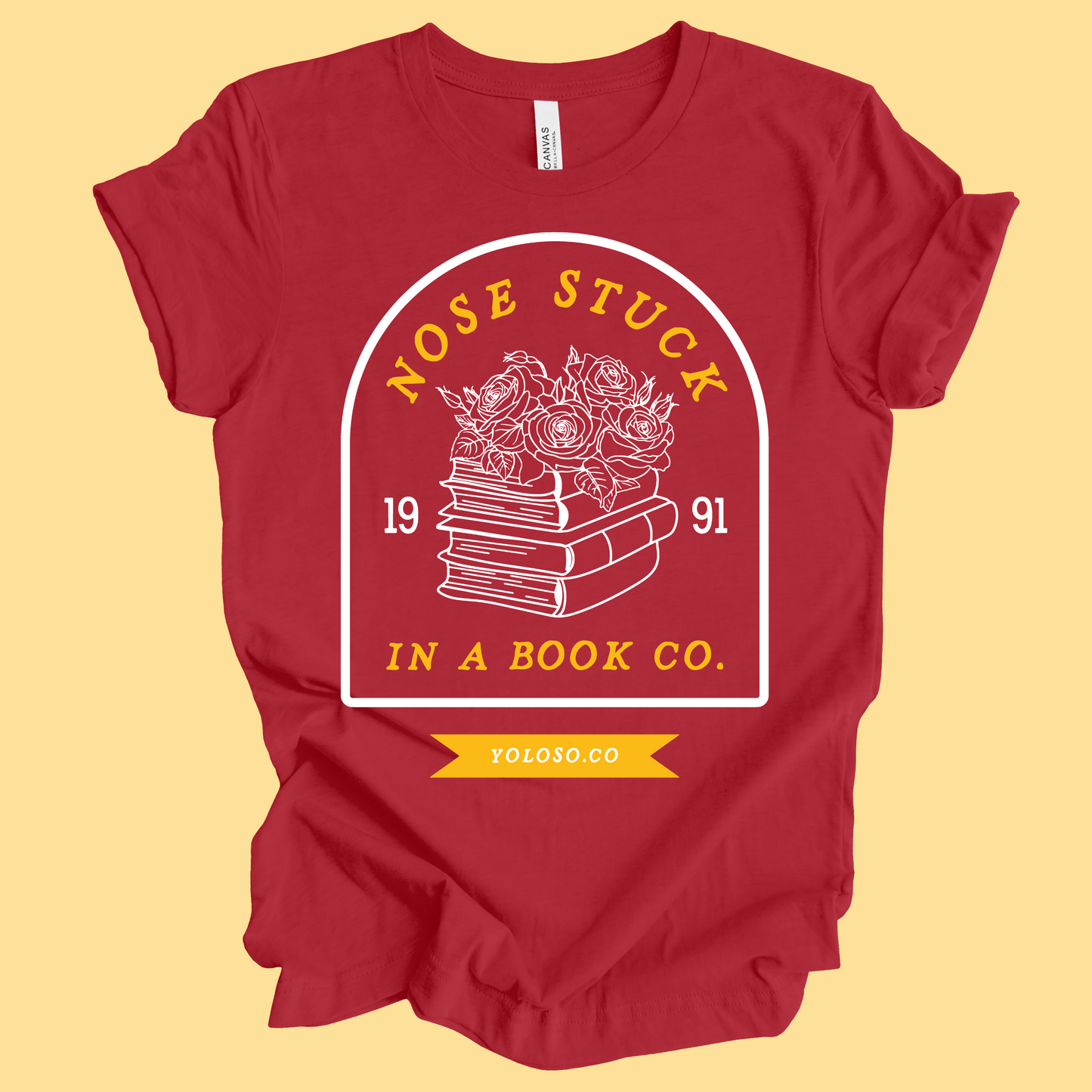 Nose Stuck in a Book - Bella tee