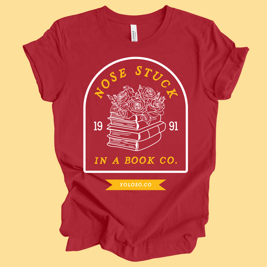 Nose Stuck in a Book - Bella tee