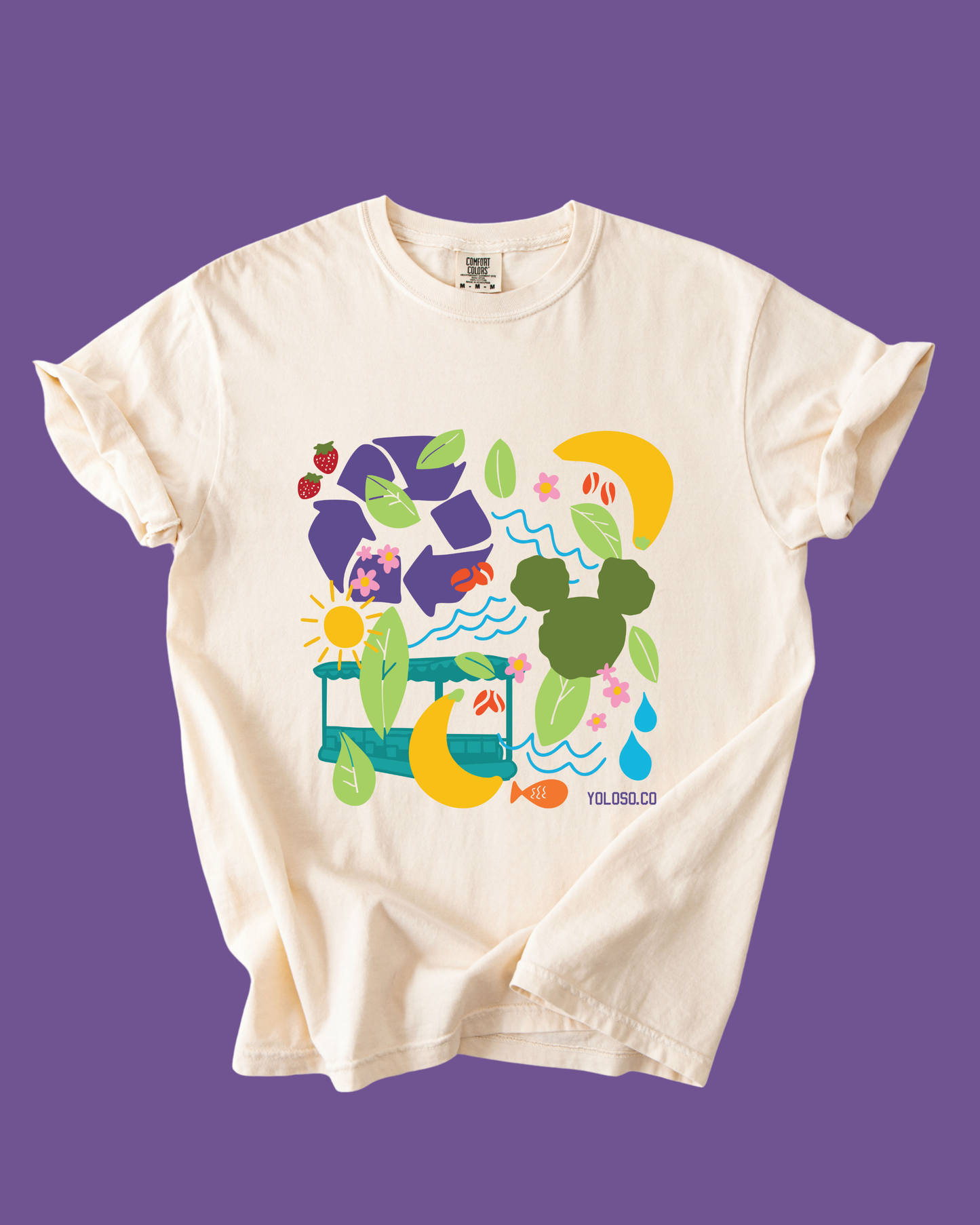 The Land Abstract tee