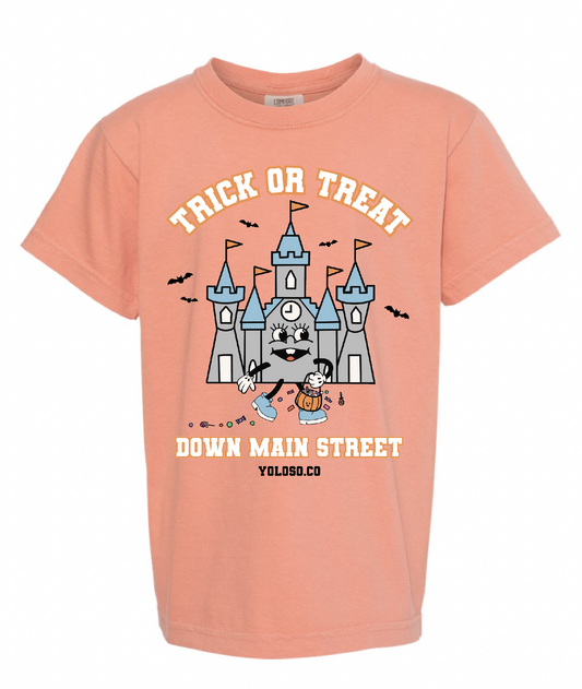 Trick or Treat down Main Street Youth tee