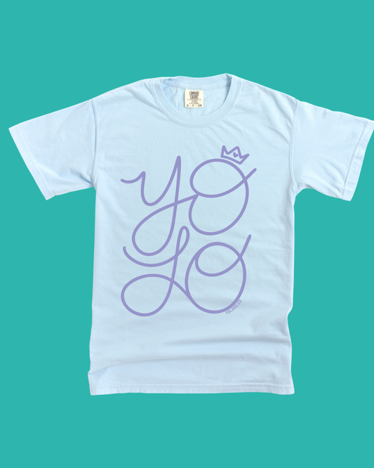 YOLO tee (aquatic)