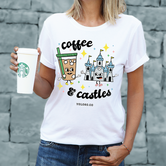 Coffee & Castles tee (Green Lid)