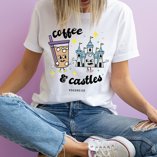 Coffee & Castles tee (Purple Lid)